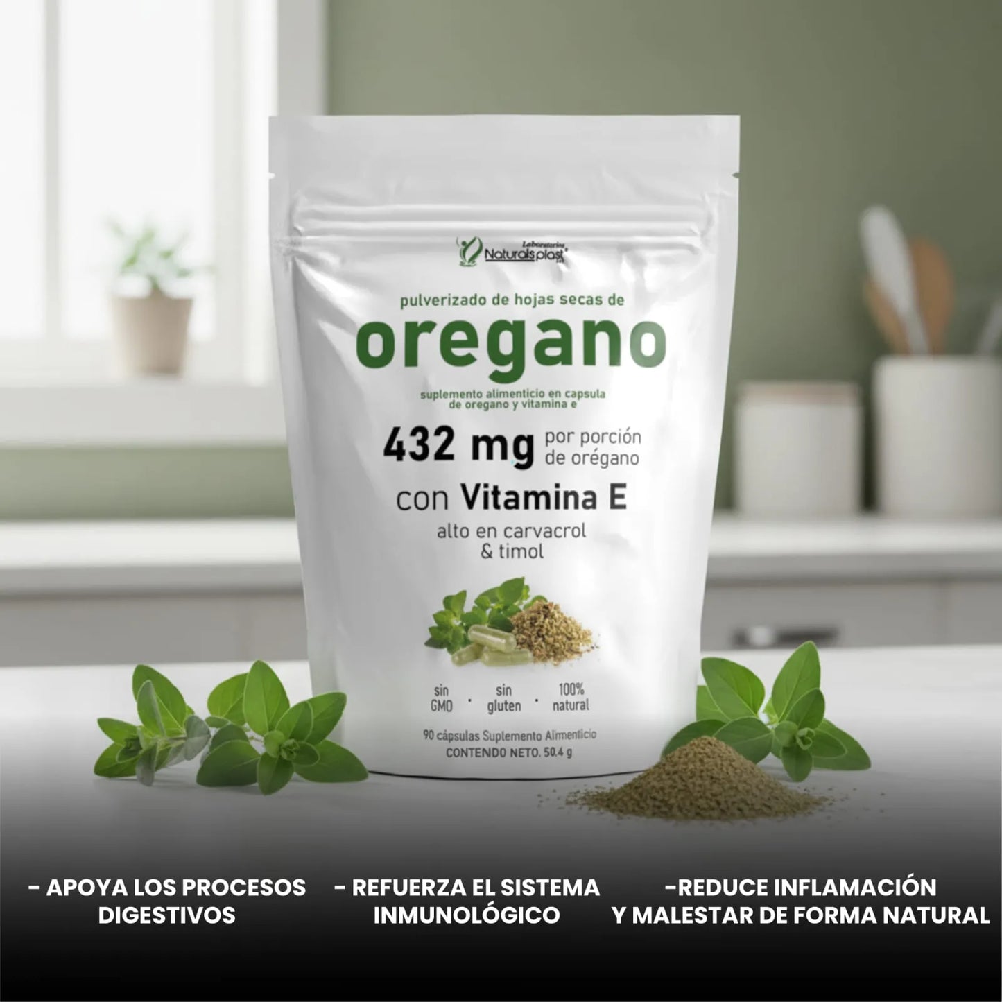 Capsulas De Orégano 90cap Defensas
