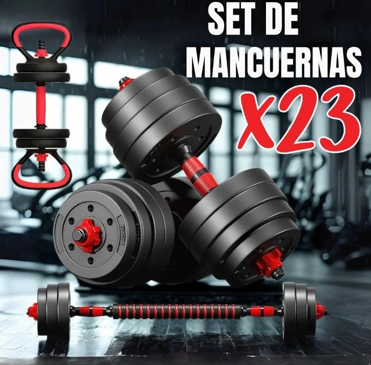 Pesas Mancuerna 20k Set Convertible A B