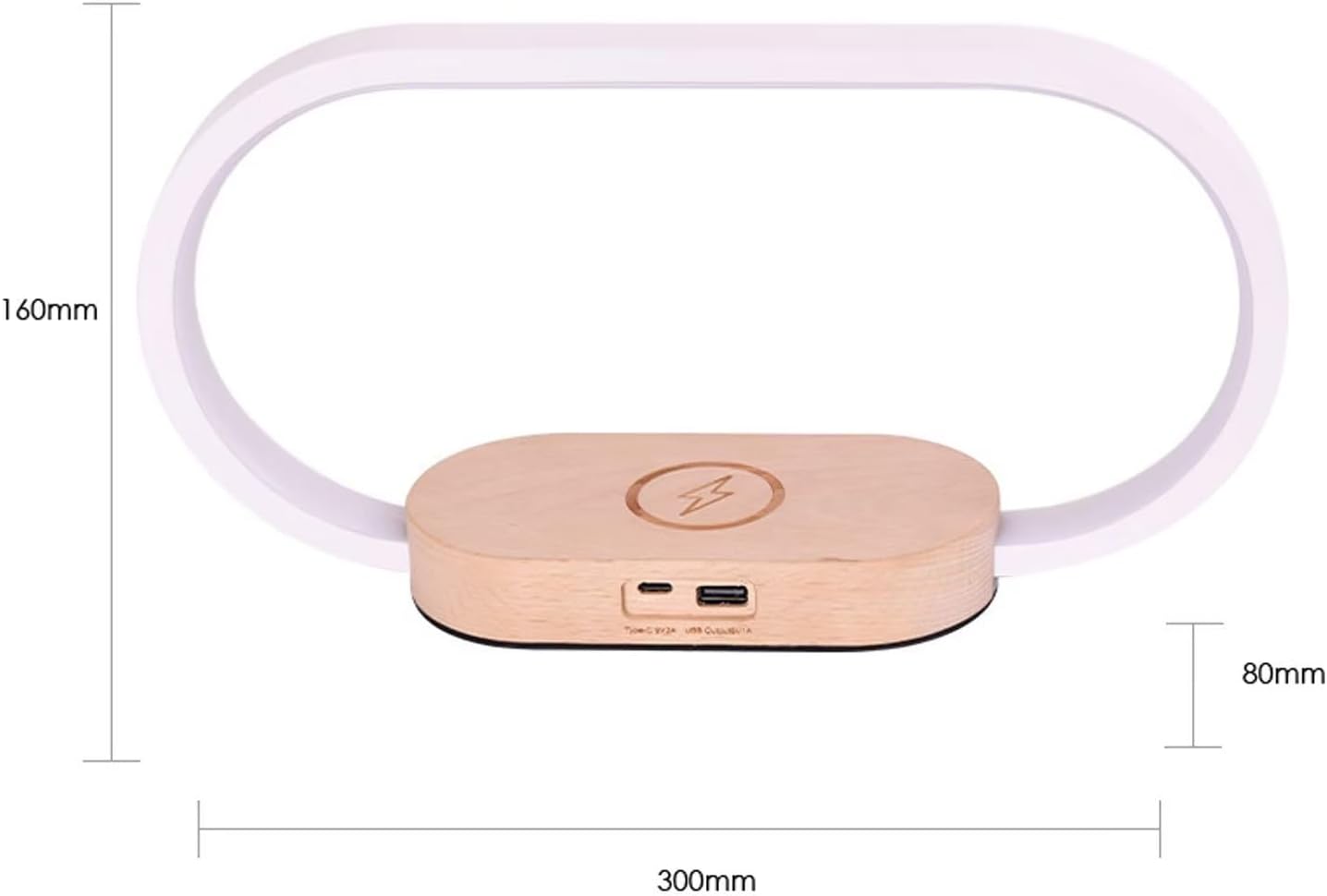 Lampara De Mesa Con Cargador Inalambrico