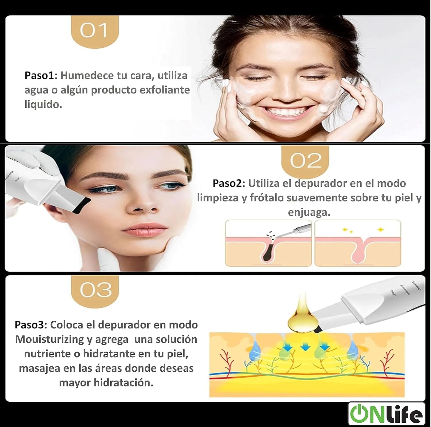 Limpiador Espátula Facial Removedor