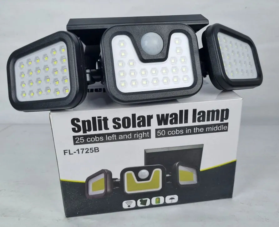 Reflector Con Panel Solar Luz Exterior