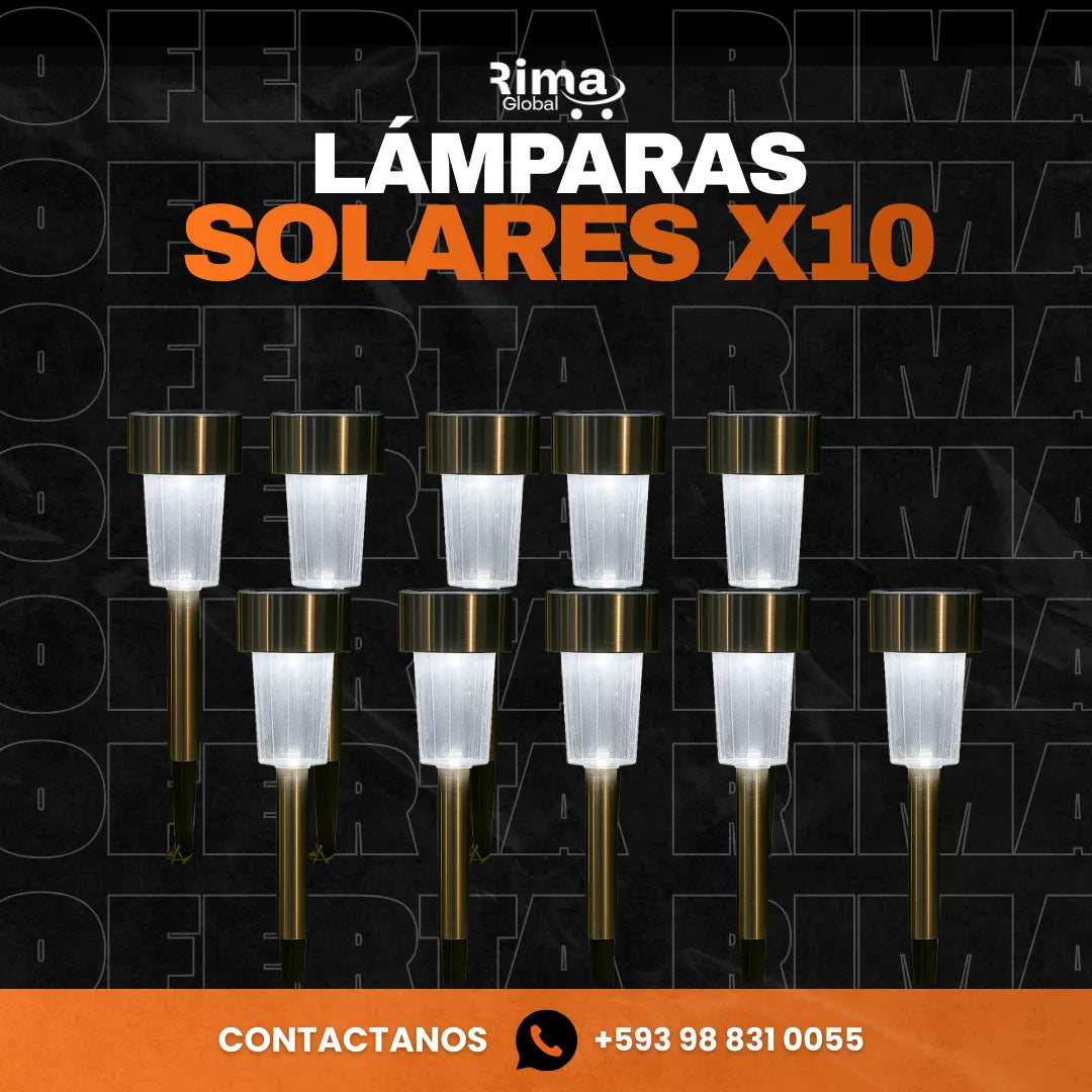 Lámparas Solares Garden X10 2596