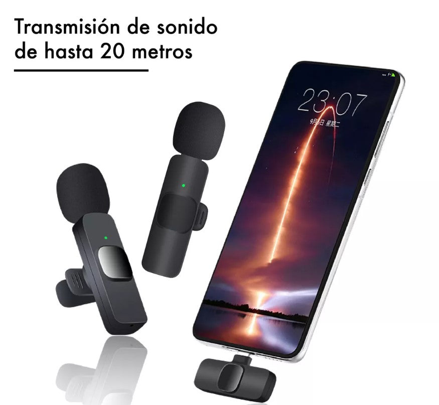 Micrófono De Solapa K9 Inalámbrico